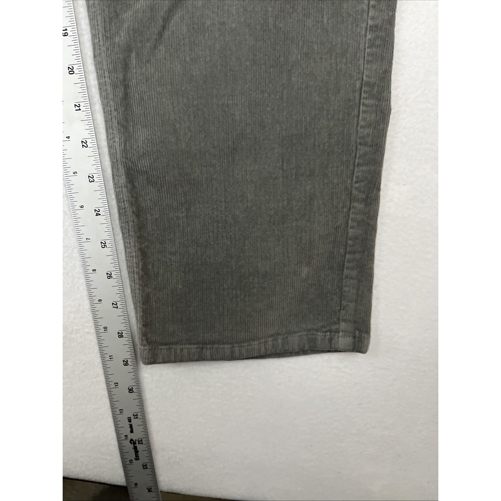 BearBottom 5 Pocket Relaxed Fit Pants Moss Gray Corduroy XL Mens 32 Inseam - Picture 6 of 6